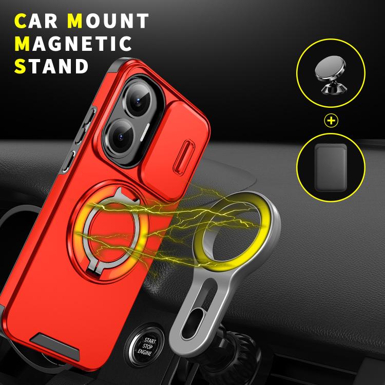 For Redmi Turbo 4 Pro / Poco F7 Sliding Camshield Ring Holder Phone Case