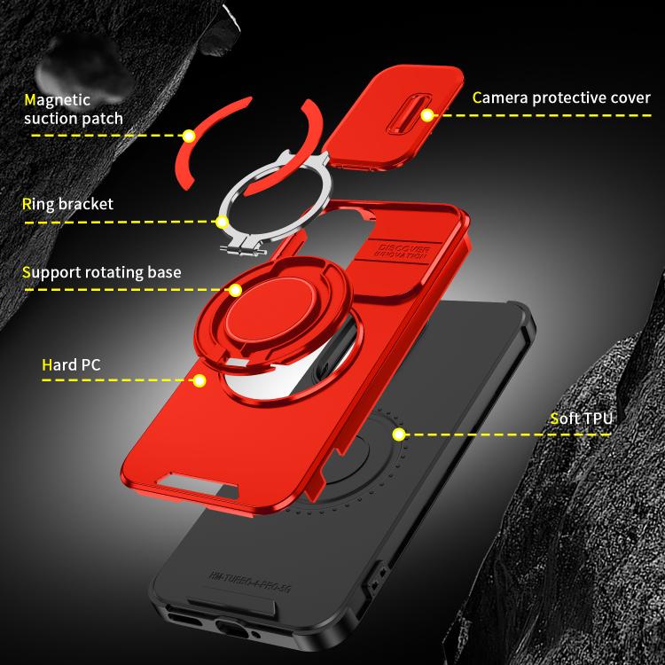 For Redmi Turbo 4 Pro / Poco F7 Sliding Camshield Ring Holder Phone Case