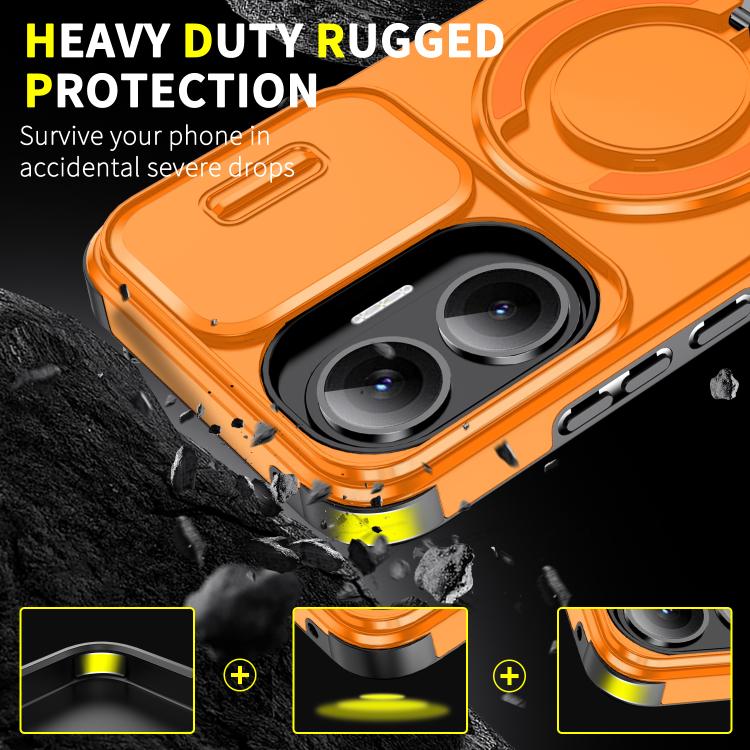 For Redmi Turbo 4 Pro / Poco F7 Sliding Camshield Ring Holder Phone Case