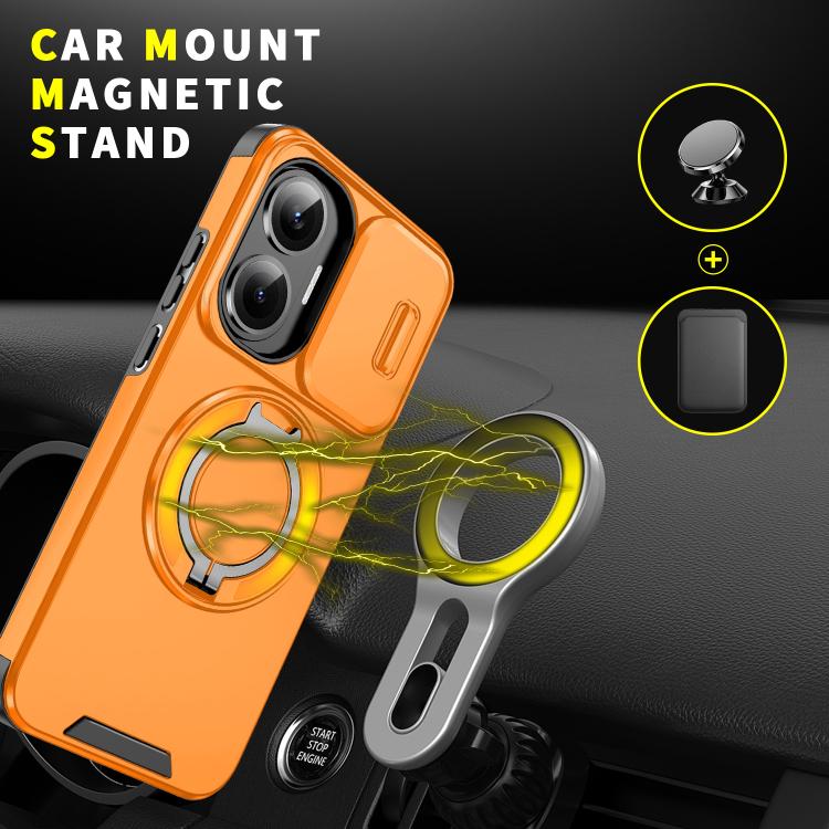 For Redmi Turbo 4 Pro / Poco F7 Sliding Camshield Ring Holder Phone Case