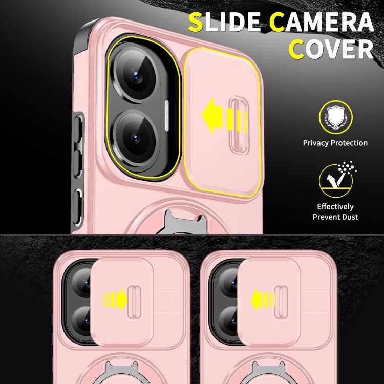 For Redmi Turbo 4 Pro / Poco F7 Sliding Camshield Ring Holder Phone Case