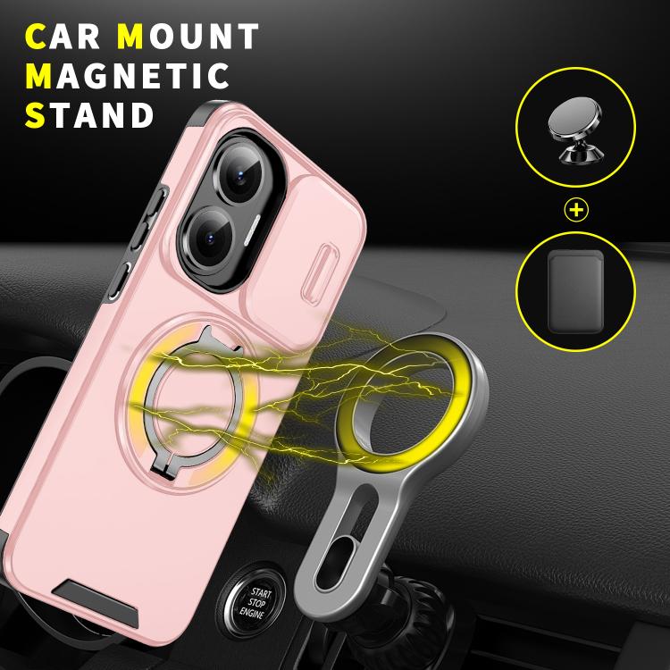 For Redmi Turbo 4 Pro / Poco F7 Sliding Camshield Ring Holder Phone Case