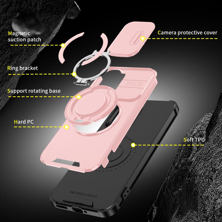 For Redmi Turbo 4 Pro / Poco F7 Sliding Camshield Ring Holder Phone Case