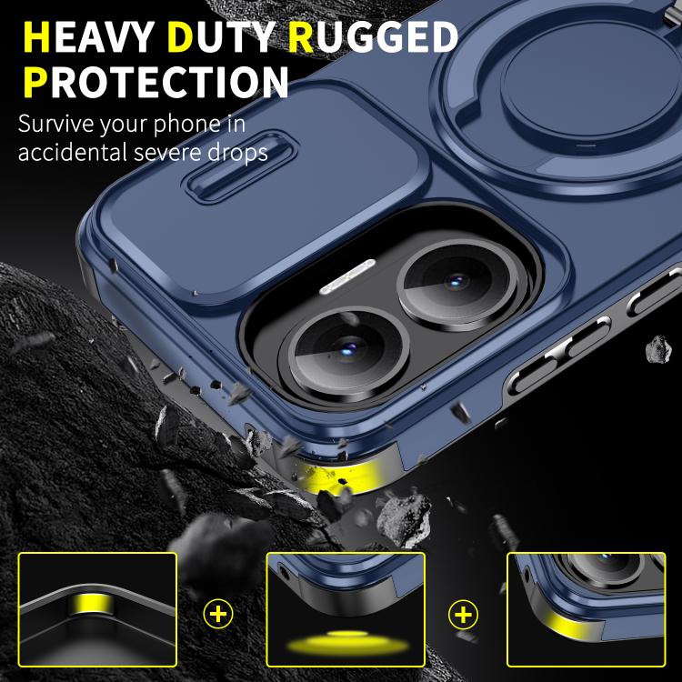 For Redmi Turbo 4 Pro / Poco F7 Sliding Camshield Ring Holder Phone Case