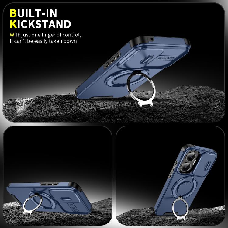 For Redmi Turbo 4 Pro / Poco F7 Sliding Camshield Ring Holder Phone Case