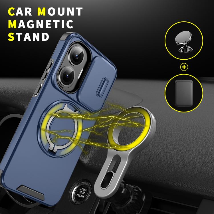 For Redmi Turbo 4 Pro / Poco F7 Sliding Camshield Ring Holder Phone Case