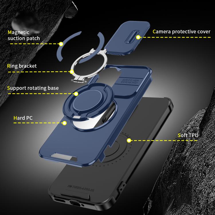 For Redmi Turbo 4 Pro / Poco F7 Sliding Camshield Ring Holder Phone Case