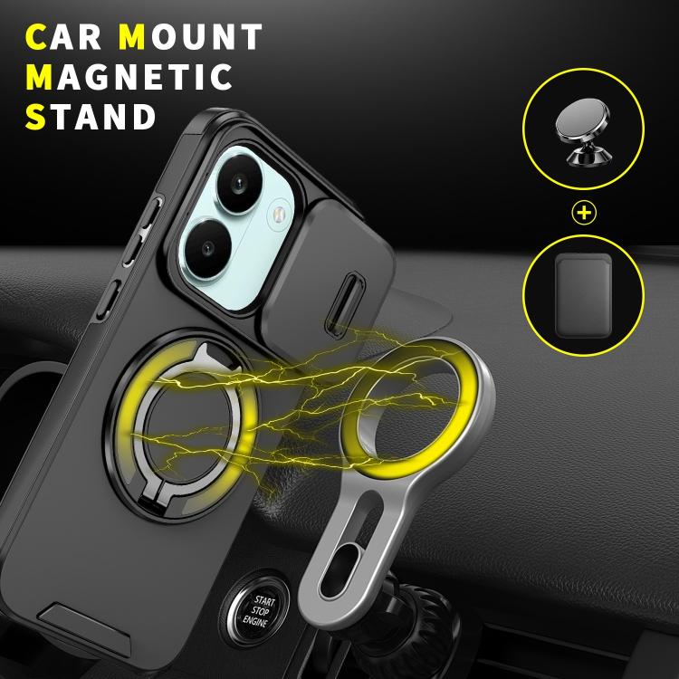 For Redmi Turbo 5 / Poco X8 Pro 5G Sliding Camshield Ring Holder Phone Case