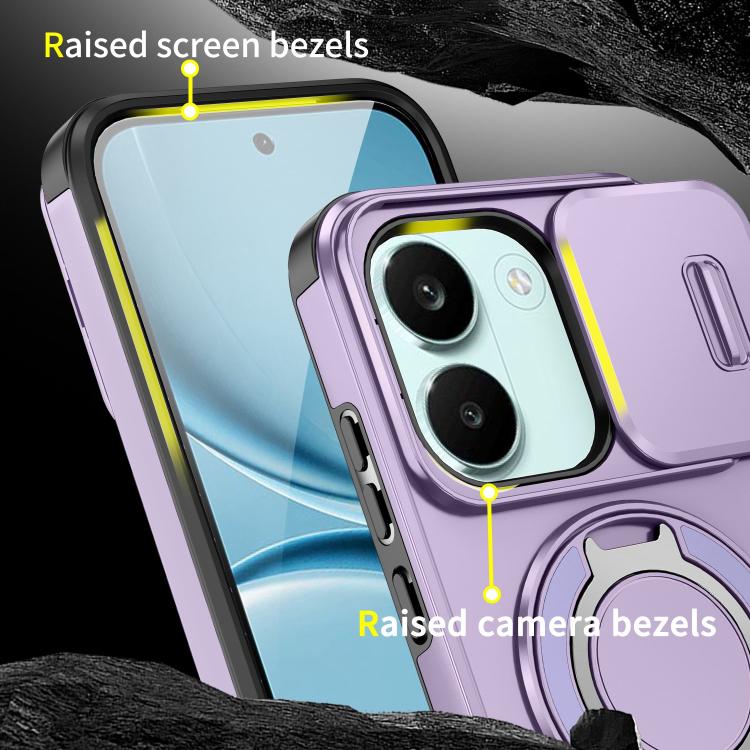 For Redmi Turbo 5 / Poco X8 Pro 5G Sliding Camshield Ring Holder Phone Case