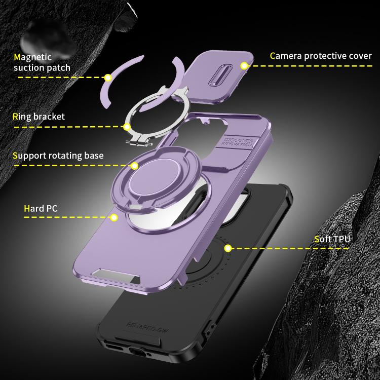 For Redmi Turbo 5 / Poco X8 Pro 5G Sliding Camshield Ring Holder Phone Case