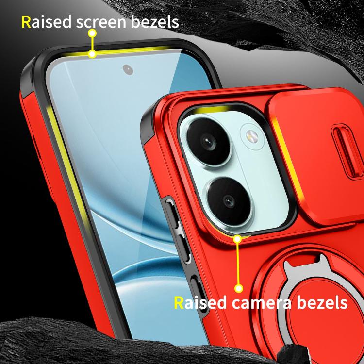 For Redmi Turbo 5 / Poco X8 Pro 5G Sliding Camshield Ring Holder Phone Case