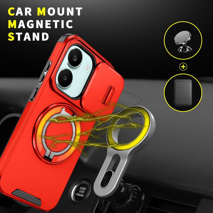 For Redmi Turbo 5 / Poco X8 Pro 5G Sliding Camshield Ring Holder Phone Case