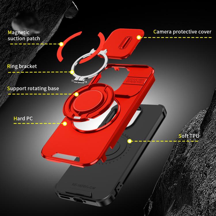 For Redmi Turbo 5 / Poco X8 Pro 5G Sliding Camshield Ring Holder Phone Case