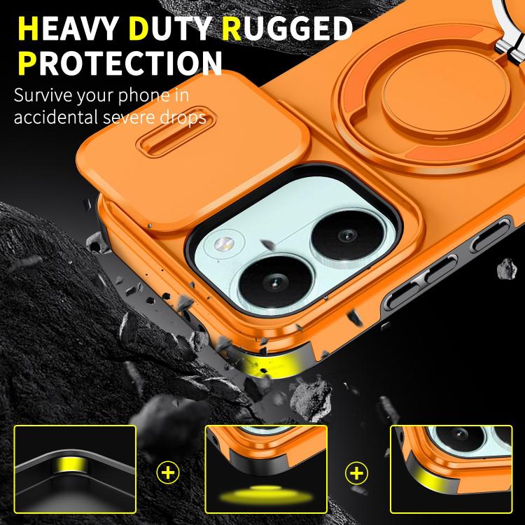 For Redmi Turbo 5 / Poco X8 Pro 5G Sliding Camshield Ring Holder Phone Case
