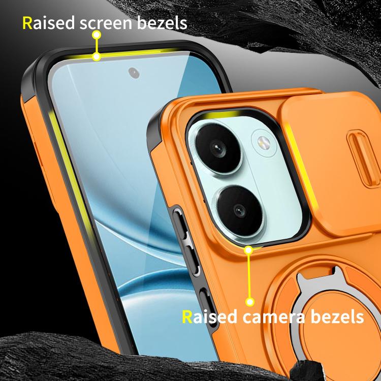 For Redmi Turbo 5 / Poco X8 Pro 5G Sliding Camshield Ring Holder Phone Case