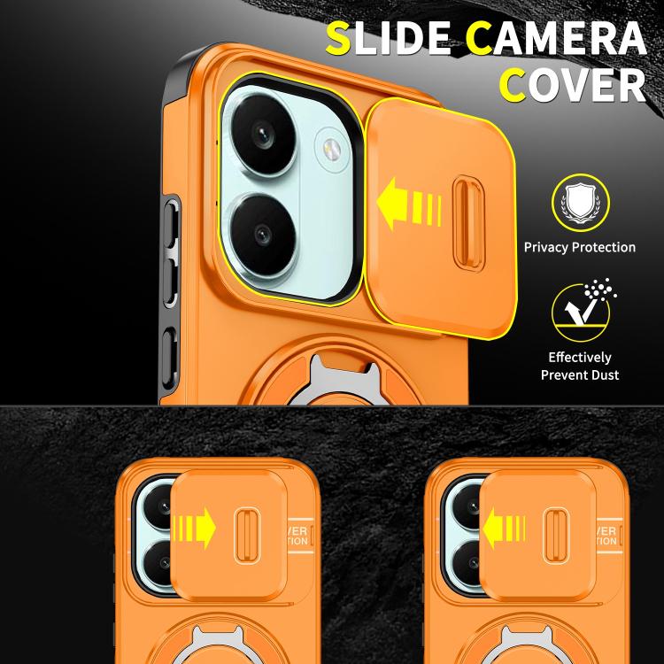 For Redmi Turbo 5 / Poco X8 Pro 5G Sliding Camshield Ring Holder Phone Case