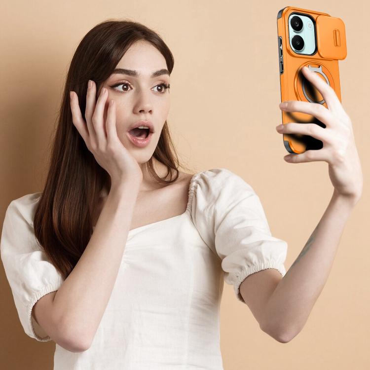 For Redmi Turbo 5 / Poco X8 Pro 5G Sliding Camshield Ring Holder Phone Case