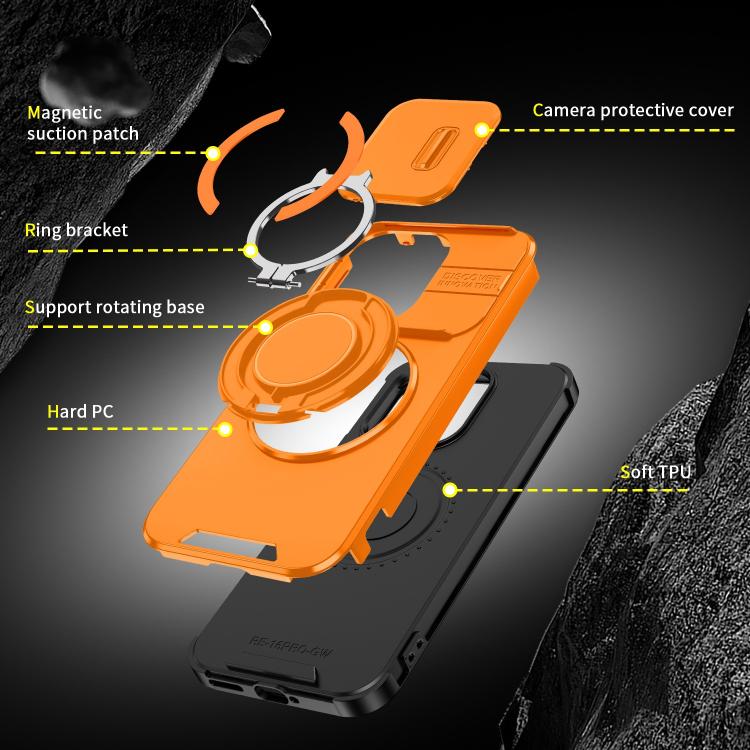 For Redmi Turbo 5 / Poco X8 Pro 5G Sliding Camshield Ring Holder Phone Case