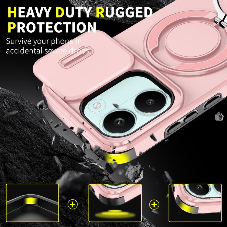 For Redmi Turbo 5 / Poco X8 Pro 5G Sliding Camshield Ring Holder Phone Case