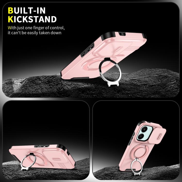 For Redmi Turbo 5 / Poco X8 Pro 5G Sliding Camshield Ring Holder Phone Case