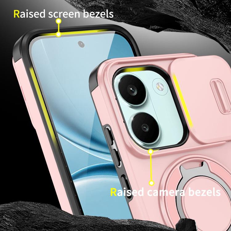 For Redmi Turbo 5 / Poco X8 Pro 5G Sliding Camshield Ring Holder Phone Case