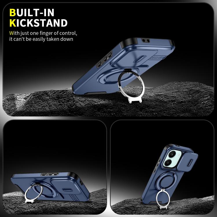 For Redmi Turbo 5 / Poco X8 Pro 5G Sliding Camshield Ring Holder Phone Case