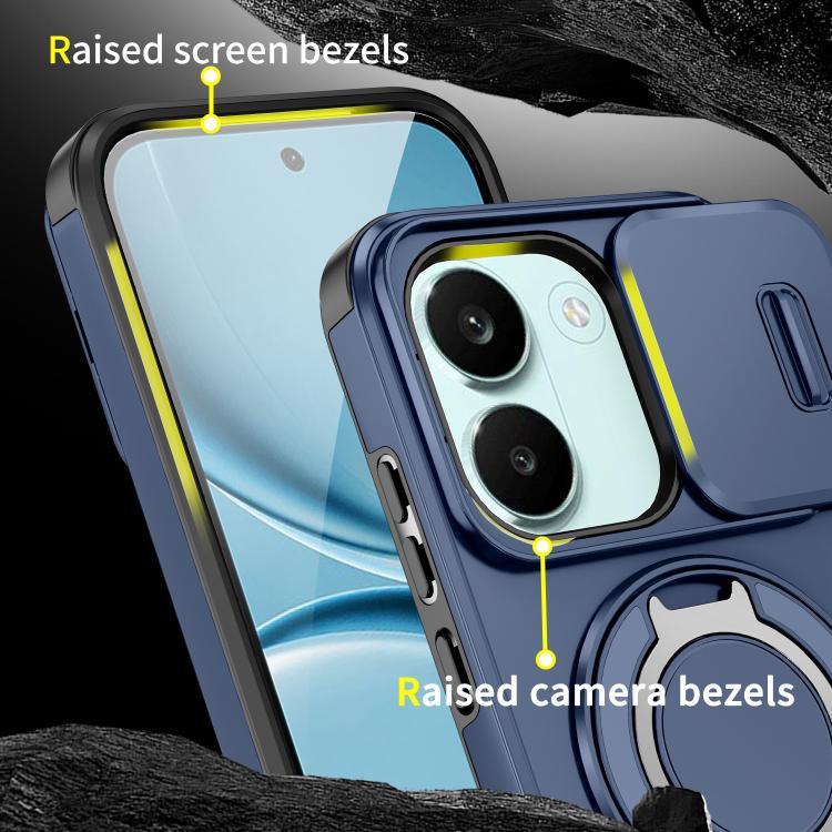 For Redmi Turbo 5 / Poco X8 Pro 5G Sliding Camshield Ring Holder Phone Case