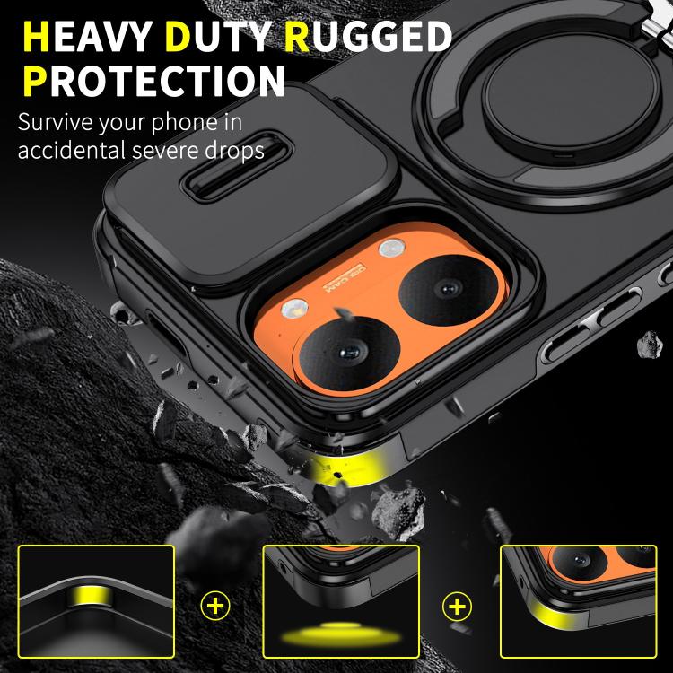 For Redmi Turbo 5 Max / Poco X8 Pro Max Sliding Camshield Ring Holder Phone Case