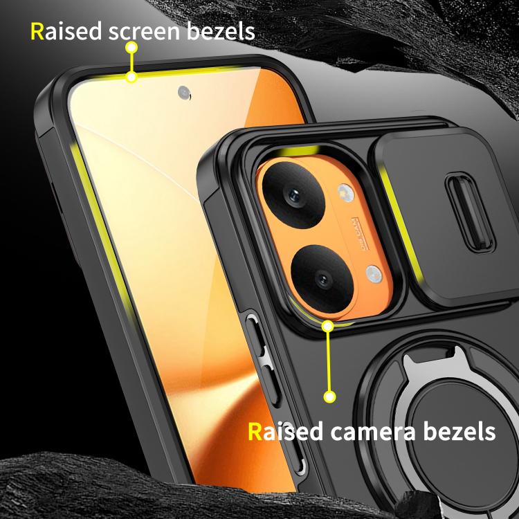 For Redmi Turbo 5 Max / Poco X8 Pro Max Sliding Camshield Ring Holder Phone Case