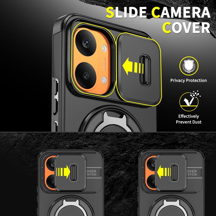 For Redmi Turbo 5 Max / Poco X8 Pro Max Sliding Camshield Ring Holder Phone Case