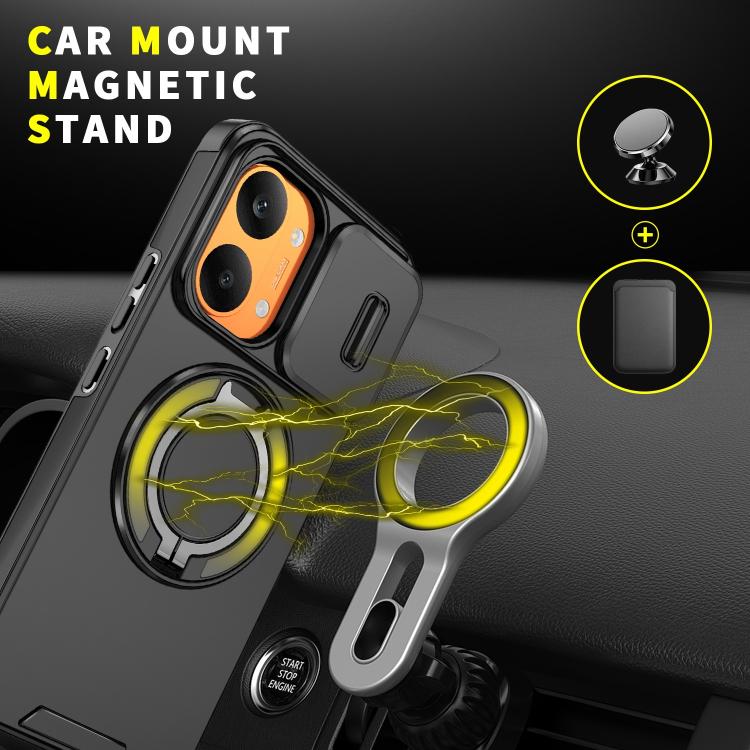 For Redmi Turbo 5 Max / Poco X8 Pro Max Sliding Camshield Ring Holder Phone Case