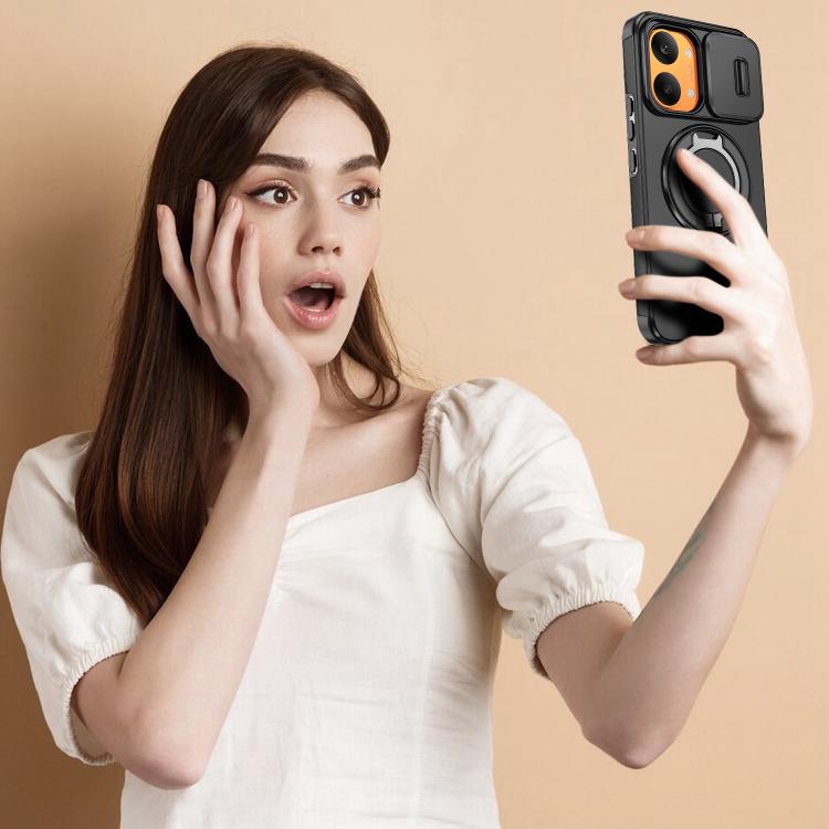 For Redmi Turbo 5 Max / Poco X8 Pro Max Sliding Camshield Ring Holder Phone Case