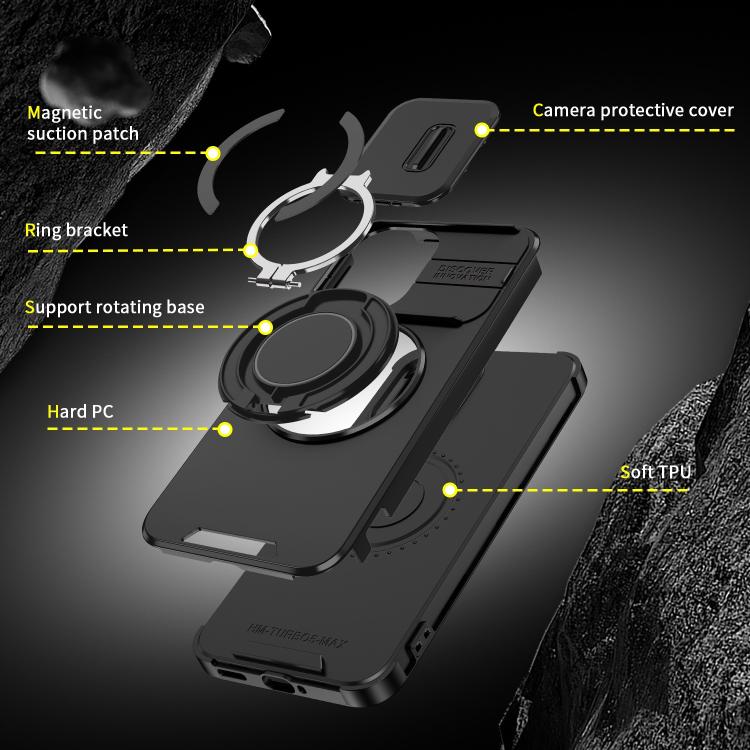 For Redmi Turbo 5 Max / Poco X8 Pro Max Sliding Camshield Ring Holder Phone Case