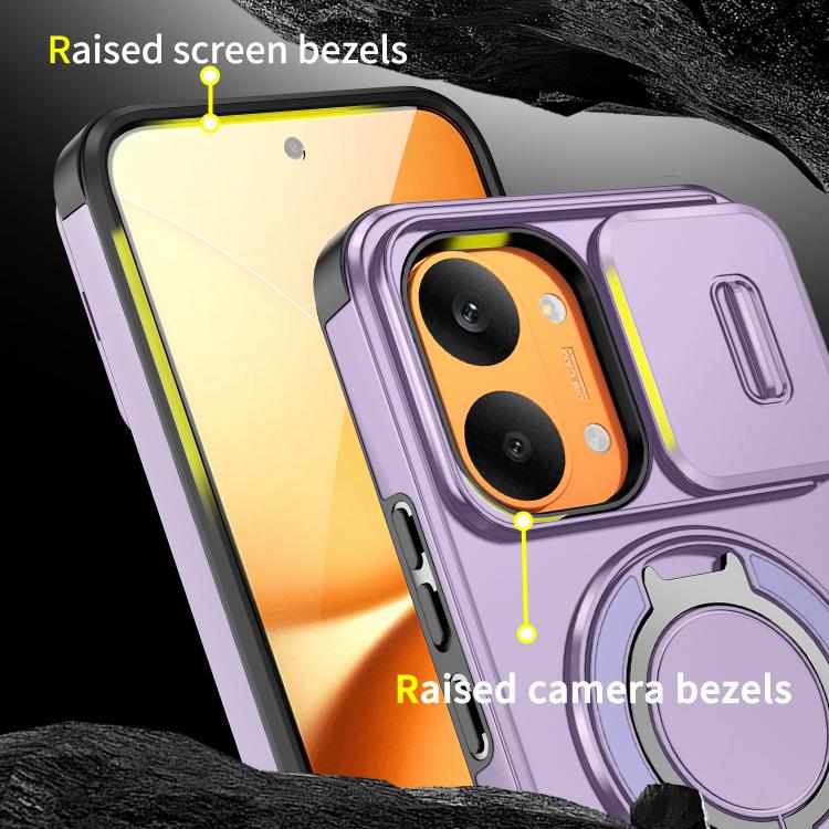 For Redmi Turbo 5 Max / Poco X8 Pro Max Sliding Camshield Ring Holder Phone Case
