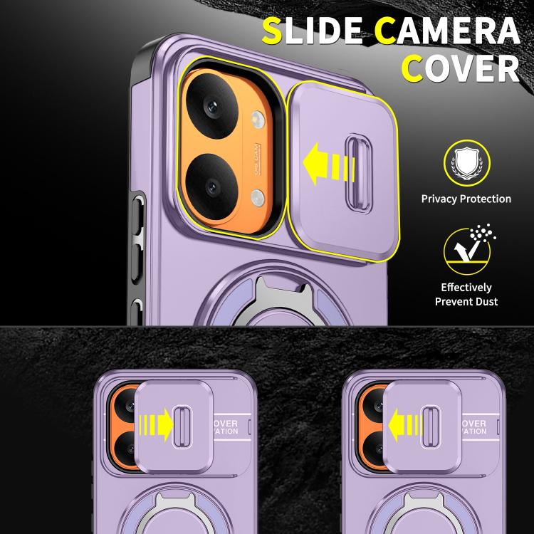 For Redmi Turbo 5 Max / Poco X8 Pro Max Sliding Camshield Ring Holder Phone Case