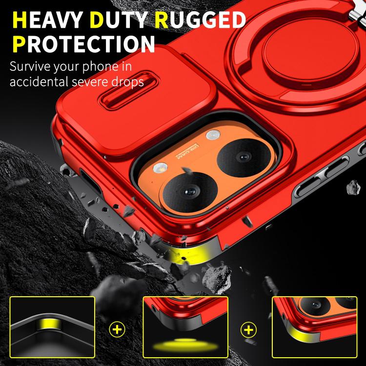 For Redmi Turbo 5 Max / Poco X8 Pro Max Sliding Camshield Ring Holder Phone Case