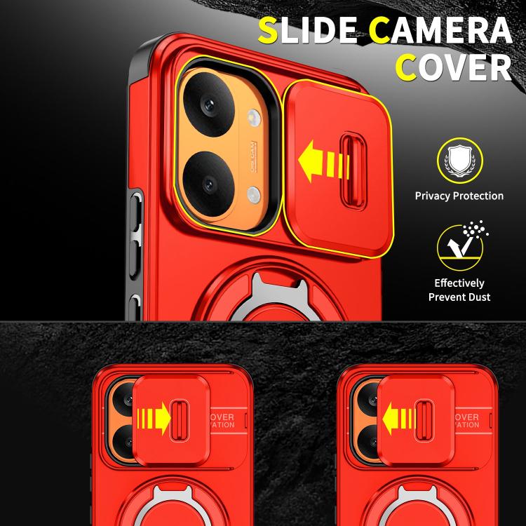 For Redmi Turbo 5 Max / Poco X8 Pro Max Sliding Camshield Ring Holder Phone Case