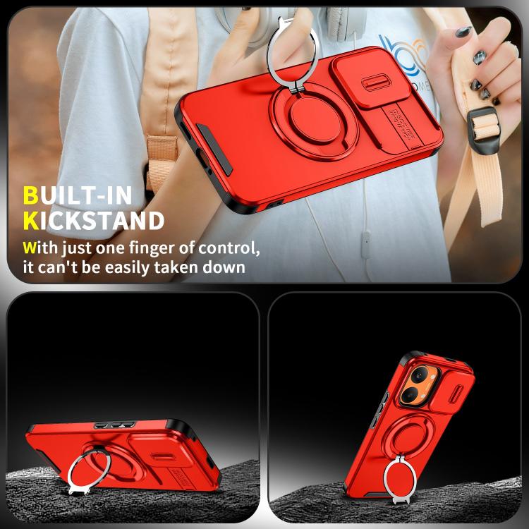 For Redmi Turbo 5 Max / Poco X8 Pro Max Sliding Camshield Ring Holder Phone Case