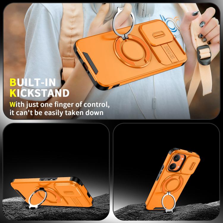 For Redmi Turbo 5 Max / Poco X8 Pro Max Sliding Camshield Ring Holder Phone Case