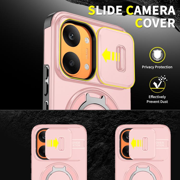 For Redmi Turbo 5 Max / Poco X8 Pro Max Sliding Camshield Ring Holder Phone Case