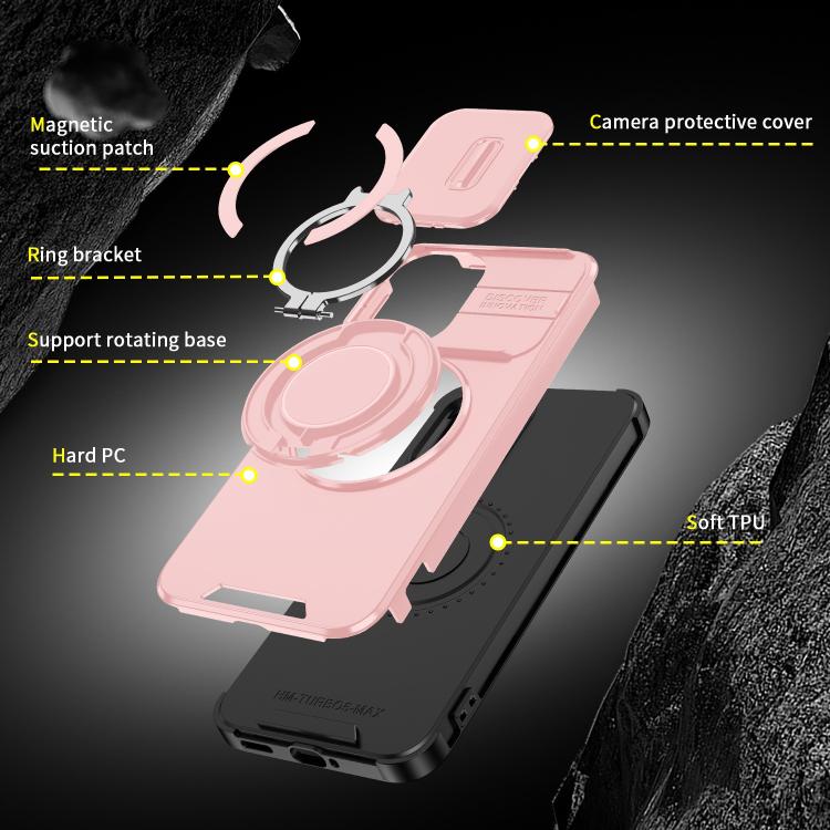 For Redmi Turbo 5 Max / Poco X8 Pro Max Sliding Camshield Ring Holder Phone Case