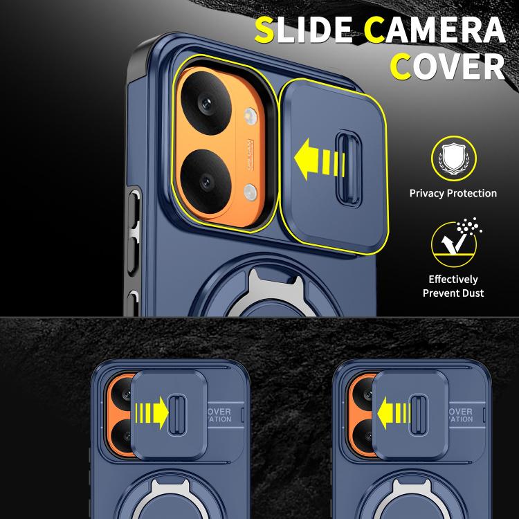 For Redmi Turbo 5 Max / Poco X8 Pro Max Sliding Camshield Ring Holder Phone Case