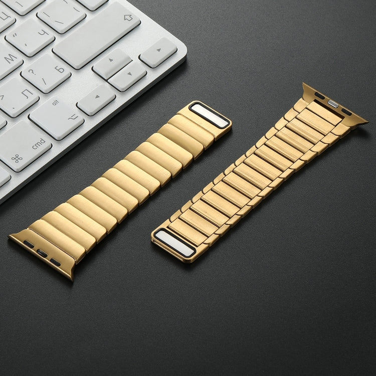 For Apple Watch Series 9 41mm Single Bead Magnetic Stainless Steel Watch Band