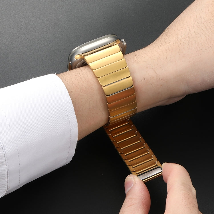 For Apple Watch SE 40mm Single Bead Magnetic Stainless Steel Watch Band