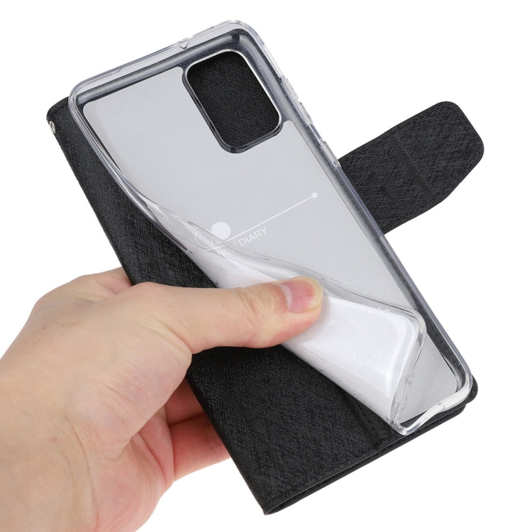 For Samsung Galaxy Note20 Silk Texture Horizontal Flip Leather Case with Holder & Card slots & Wallet & Photo Frame