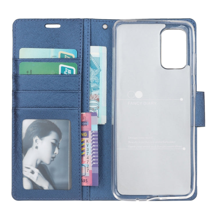 For Samsung Galaxy Note20 Silk Texture Horizontal Flip Leather Case with Holder & Card slots & Wallet & Photo Frame
