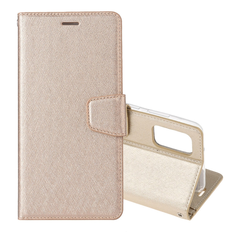For Samsung Galaxy Note20 Silk Texture Horizontal Flip Leather Case with Holder & Card slots & Wallet & Photo Frame
