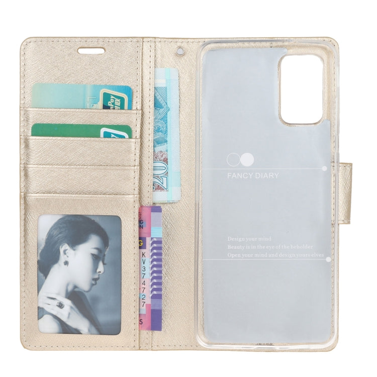 For Samsung Galaxy Note20 Silk Texture Horizontal Flip Leather Case with Holder & Card slots & Wallet & Photo Frame