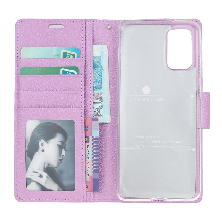 For Samsung Galaxy Note20 Silk Texture Horizontal Flip Leather Case with Holder & Card slots & Wallet & Photo Frame
