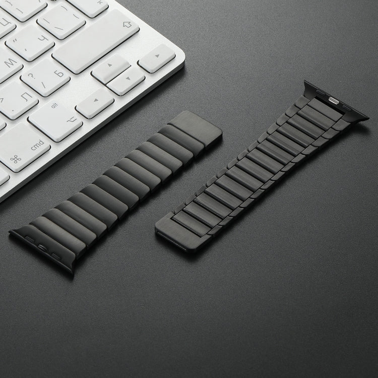 For Apple Watch Series 10 46mm Single Bead Magnetic Stainless Steel Watch Band